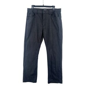 Kenneth Cole New York Mens 34x30 Black Stretch Cotton Pants